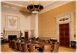 Boardroom in the Eccles Federal Reserve Building in Washington D.C.
